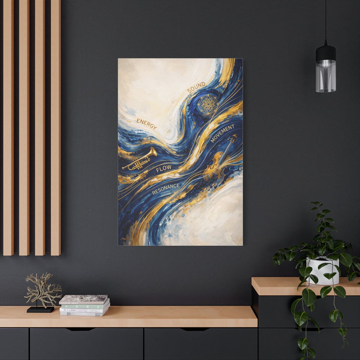 Energy Flow Resonance Abstract Wall Art & Canvas Print
