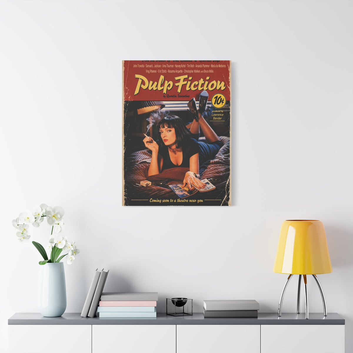 Pulp Fiction Movie Poster Wall Art & Canvas Print