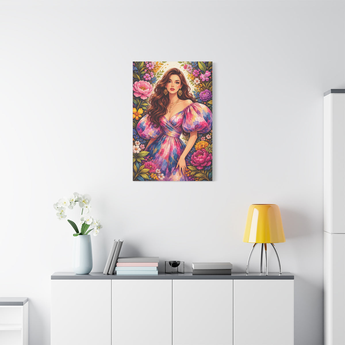Fashion-Forward Feminine Floral Wall Art & Canvas Print