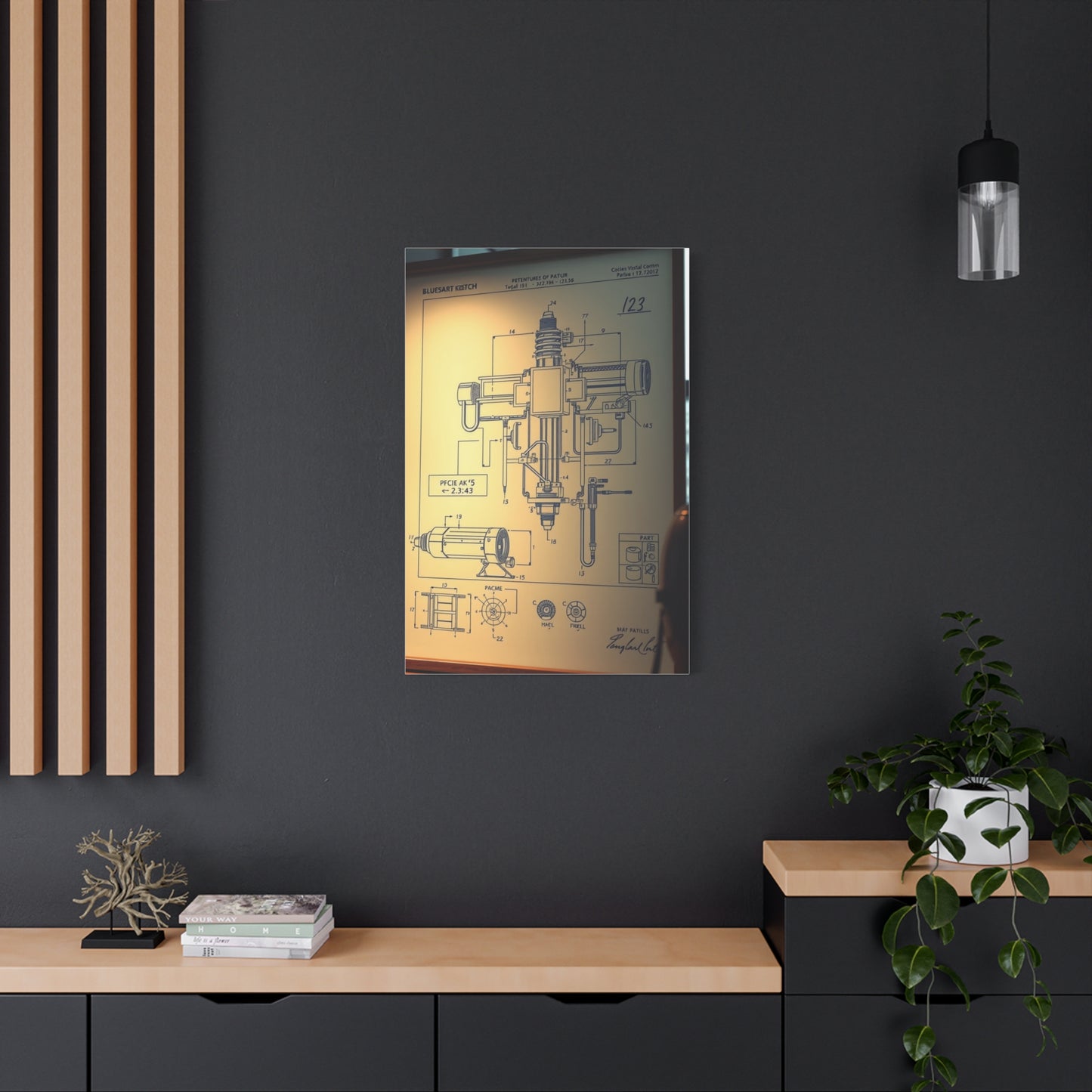 Blueprint & Patent Sketches Art Supreme Canvas Wall Art & Canvas Print