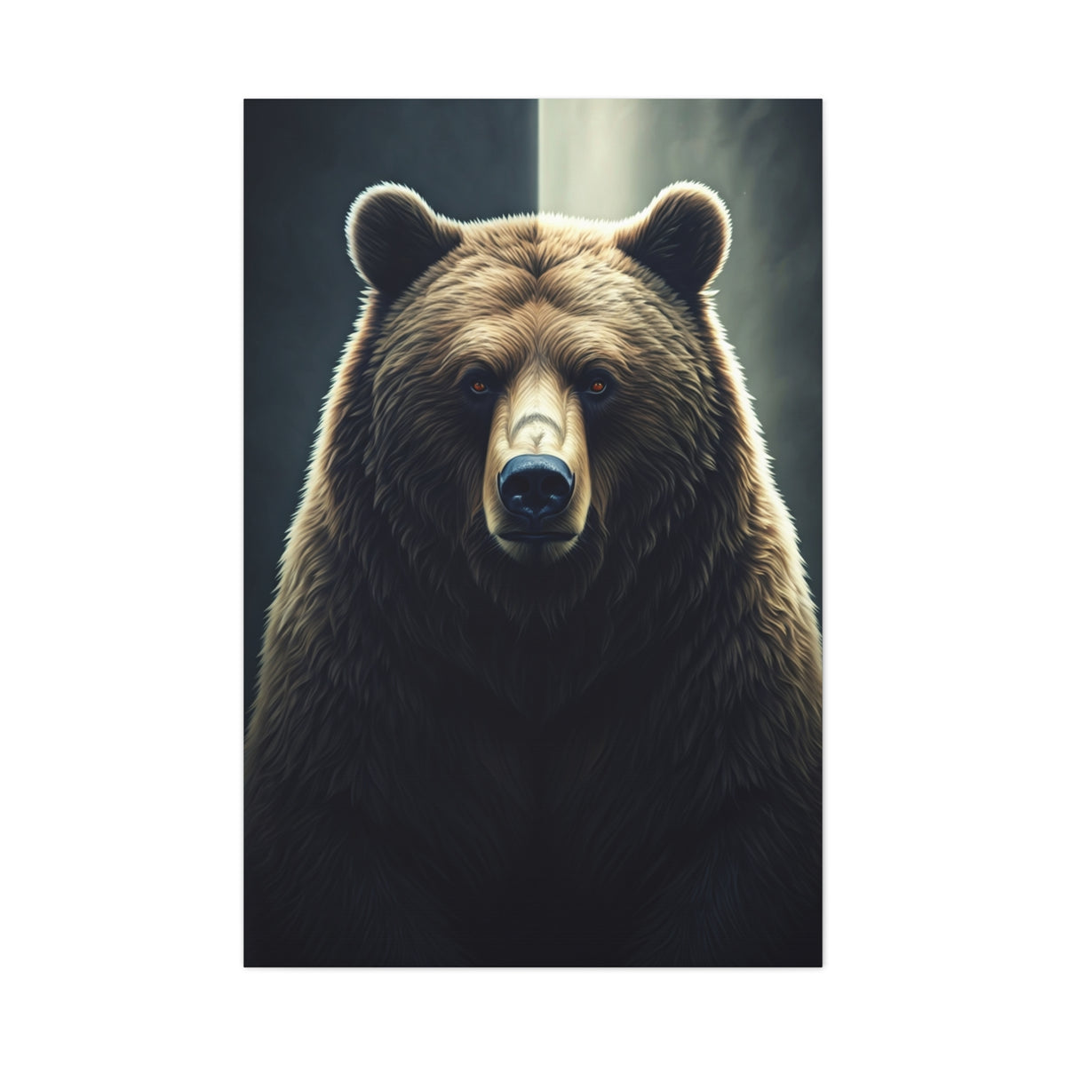 Regal Grizzly Close-Up Portrait Wall Art & Canvas Prints