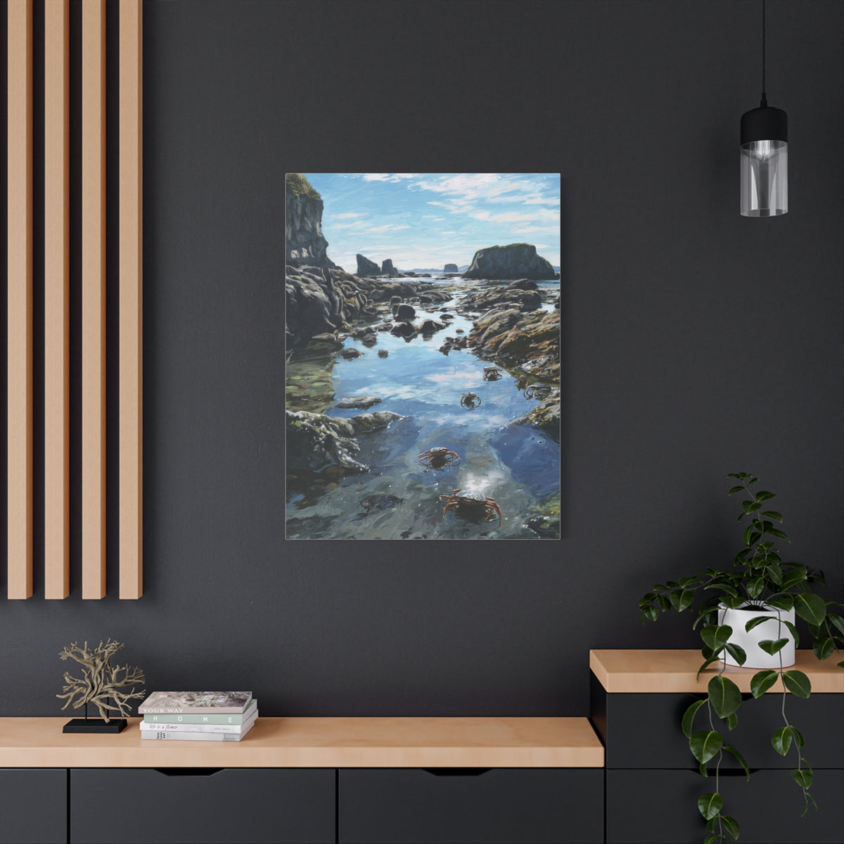 Tide Pools Along Rocky Coastal Shore Wall Art & Canvas Print