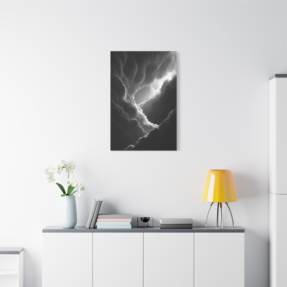 Dramatic Light Through Storm Clouds Wall Art & Canvas Print