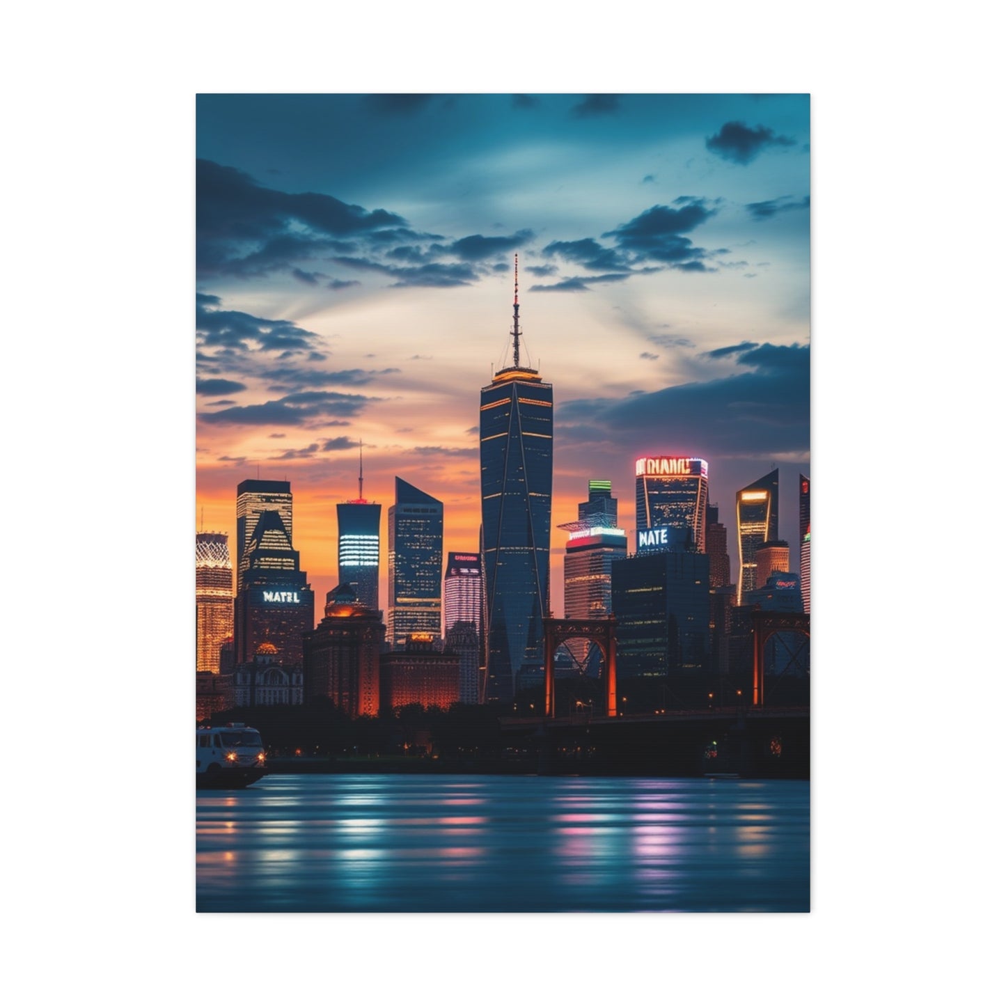 City Skylines Art Luxury Canvas Wall Art & Canvas Print