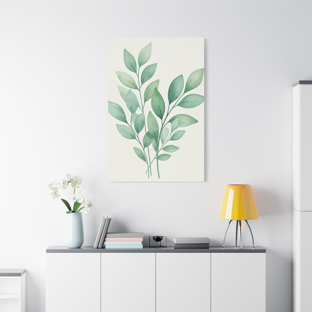 Watercolor Leaf Harmony Wall Art & Canvas Prints