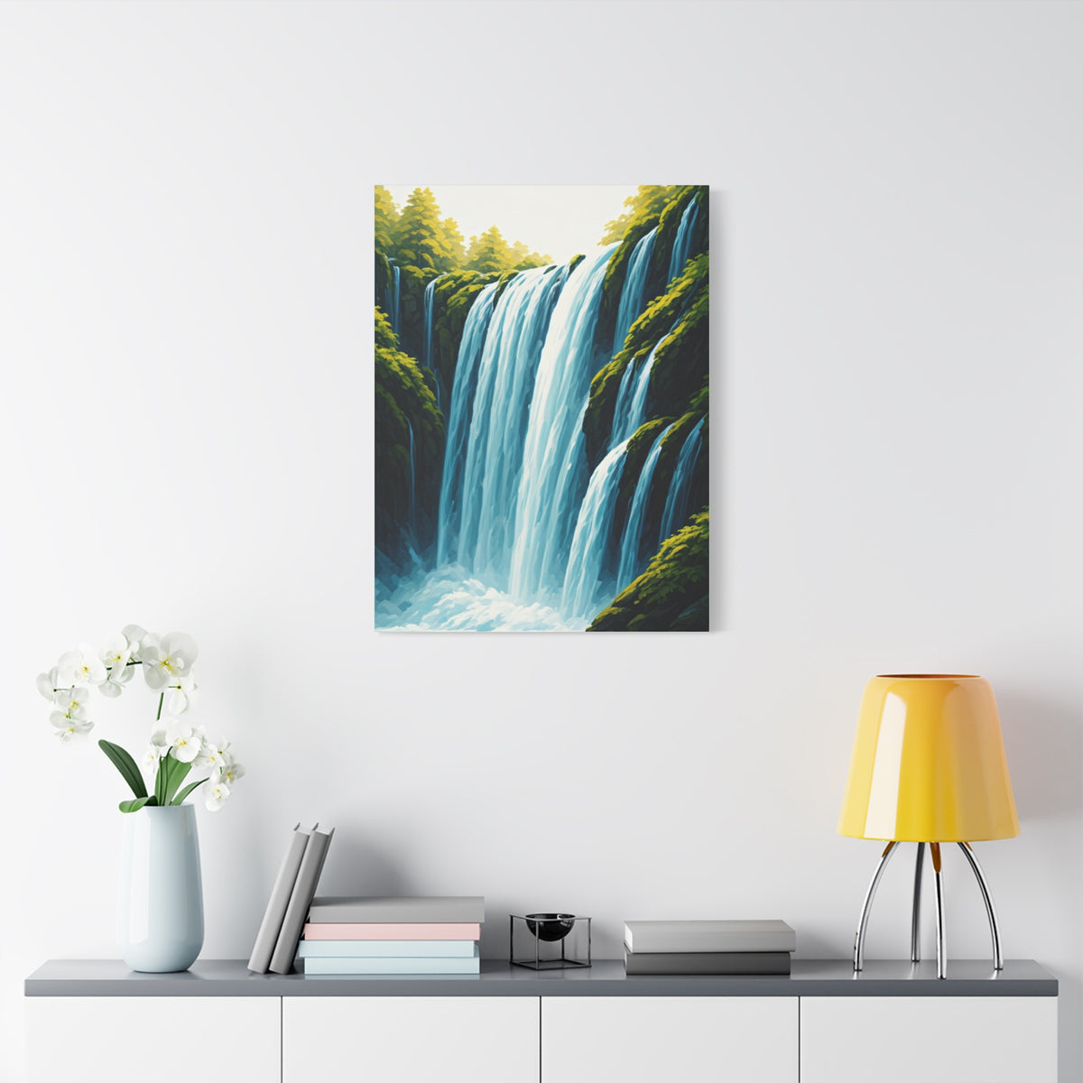 Lush Forest Waterfall Wall Art & Canvas Prints