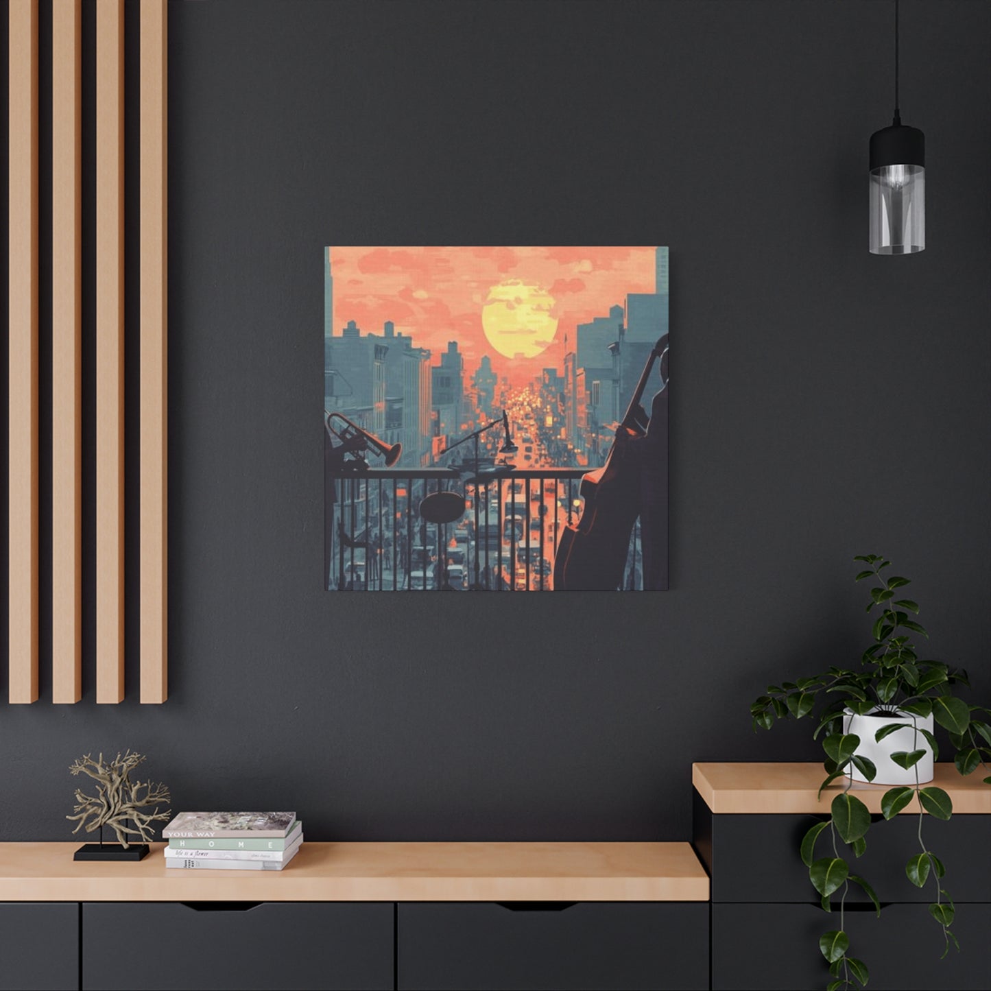 Musicians in Sunset Wall Art & Canvas Prints