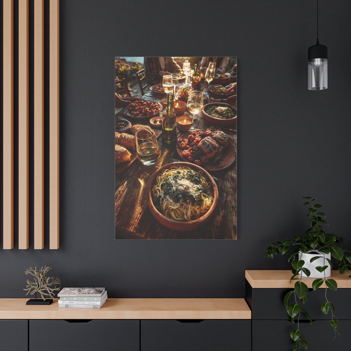 Italian Family Dinner Table Wall Art & Canvas Print
