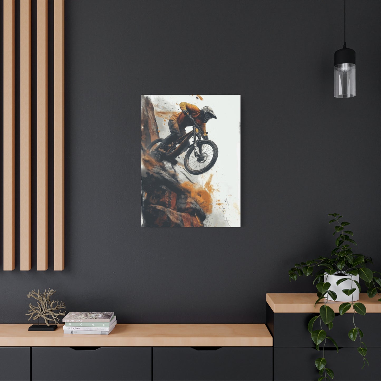 Downhill Mountain Bicycle Ride Wall Art & Canvas Prints