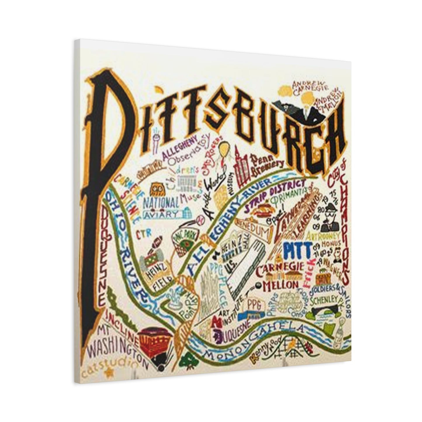 Pittsburgh Graffiti Wall Art & Canvas Prints