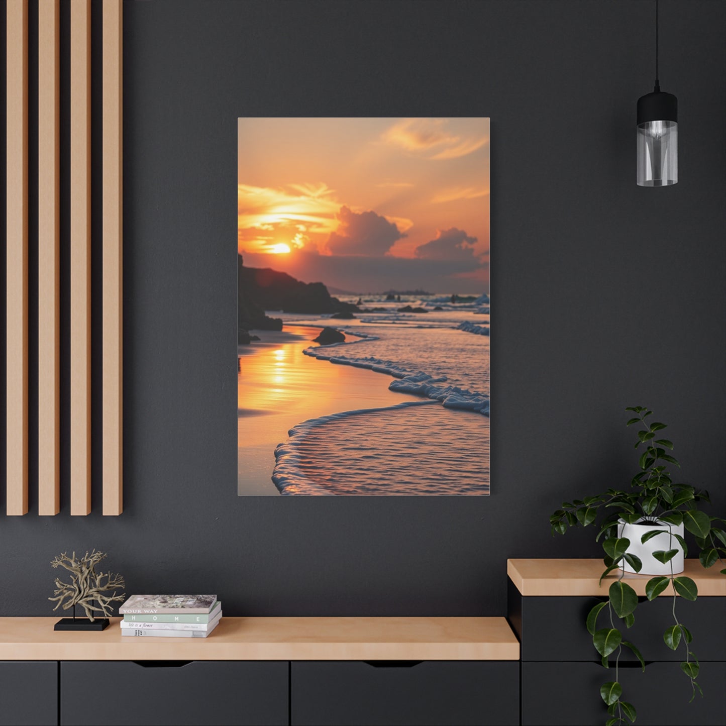 Collection Beach Sunrise and Sunset Art Wall Art & Canvas Print