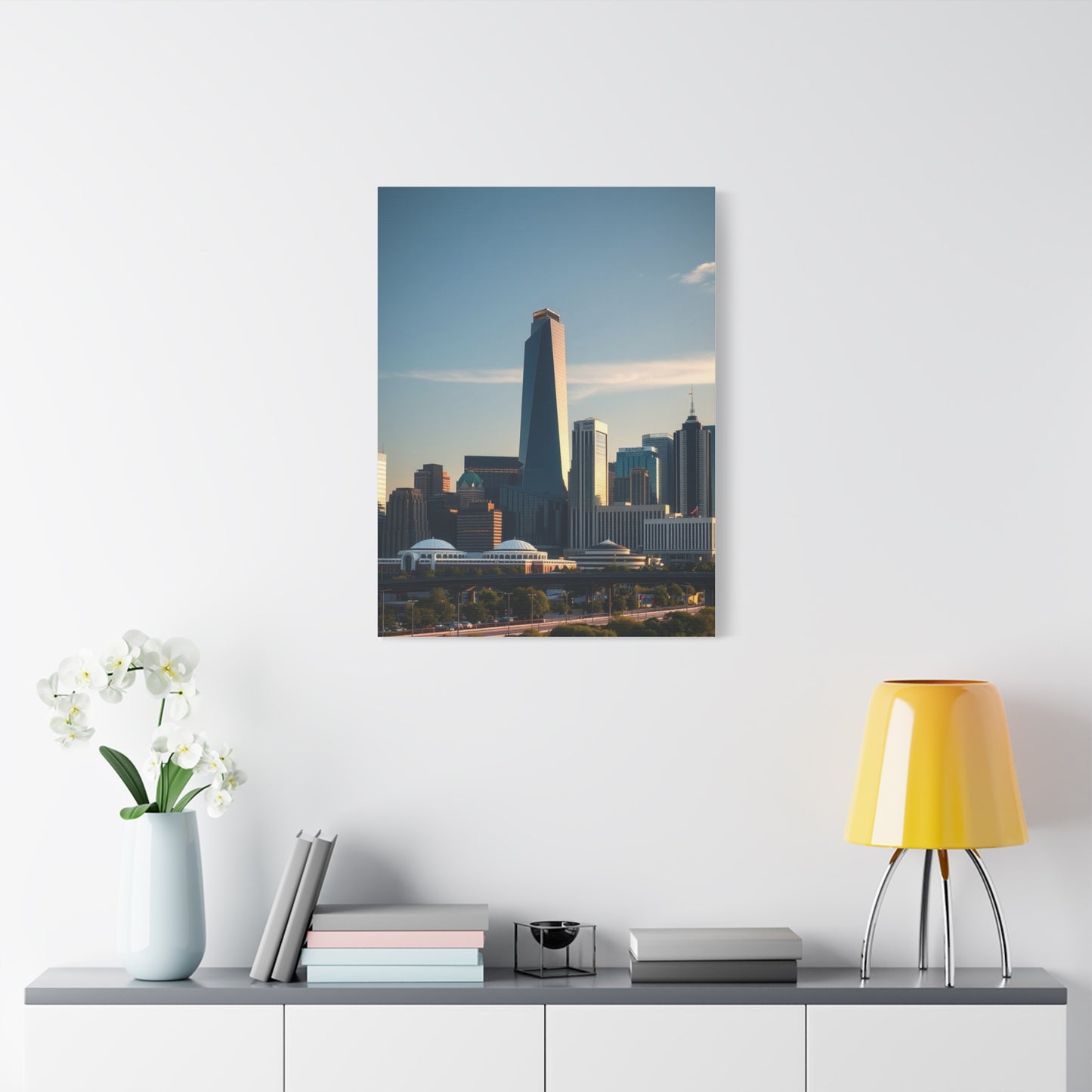 Houston Skylines Art Supreme Canvas Wall Art & Canvas Print