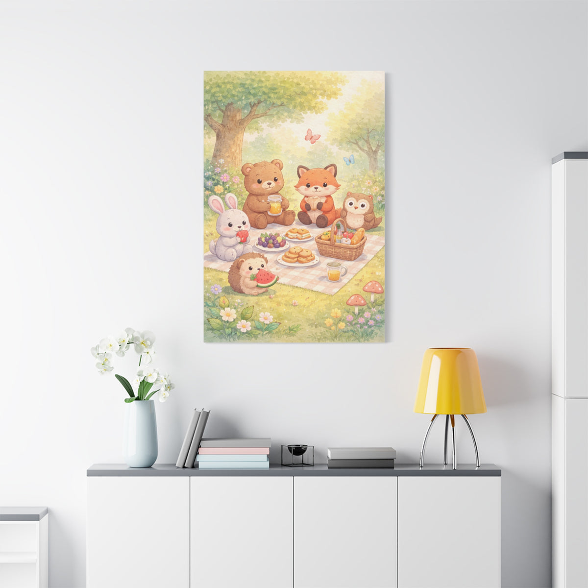 Magical Forest Picnic Wall Art & Canvas Print
