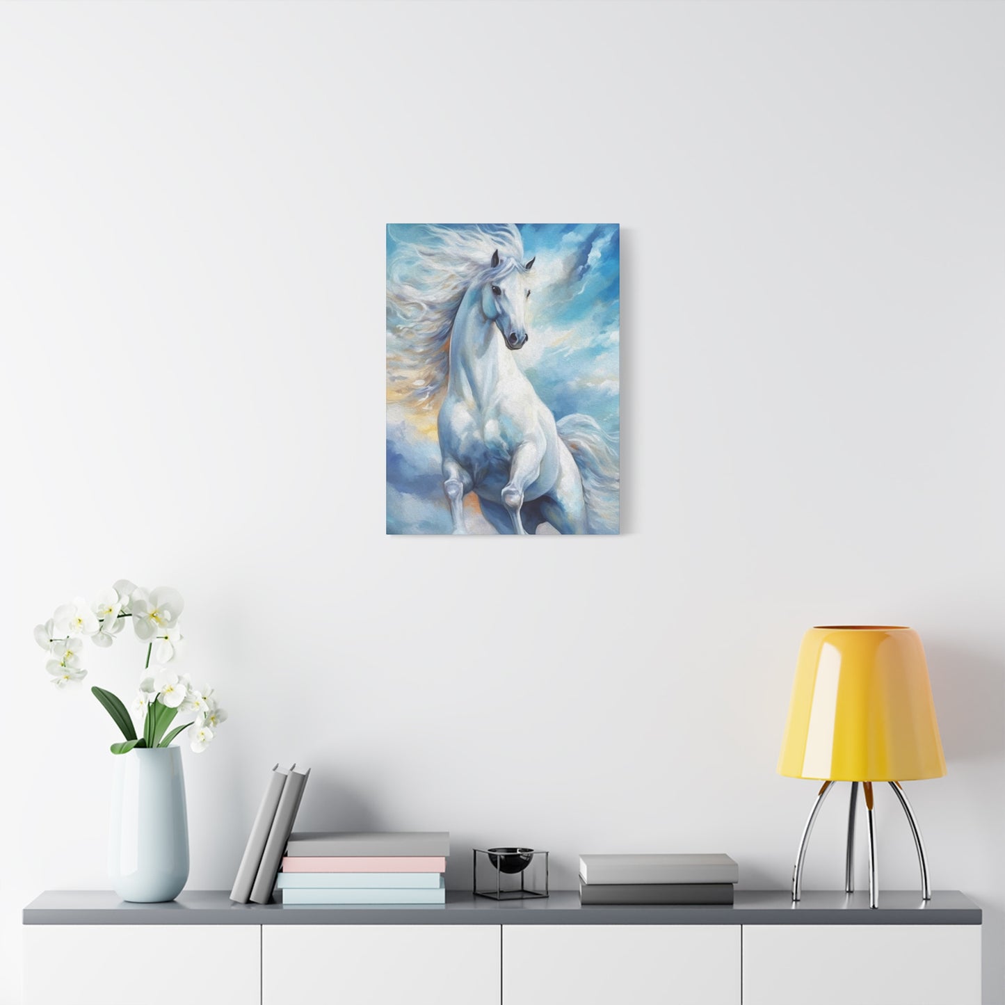 White Horse Wall Art & Canvas Prints