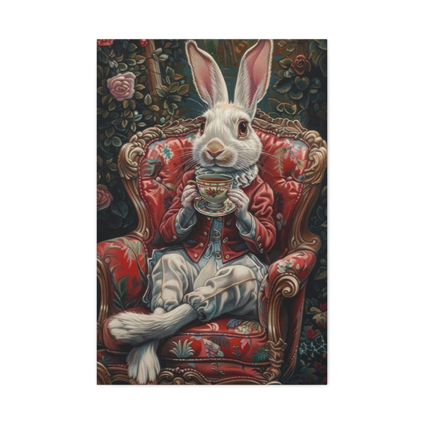 Small White Rabbit King Wall Art & Canvas Prints