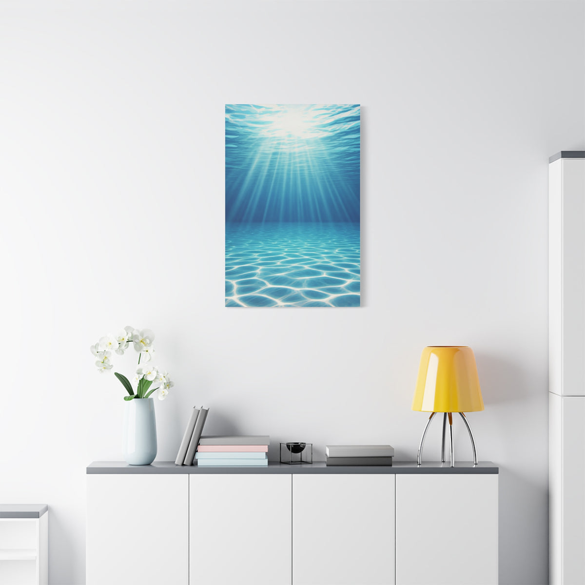 Sunlit Underwater Glow Wall Art & Canvas Prints  Product Description
