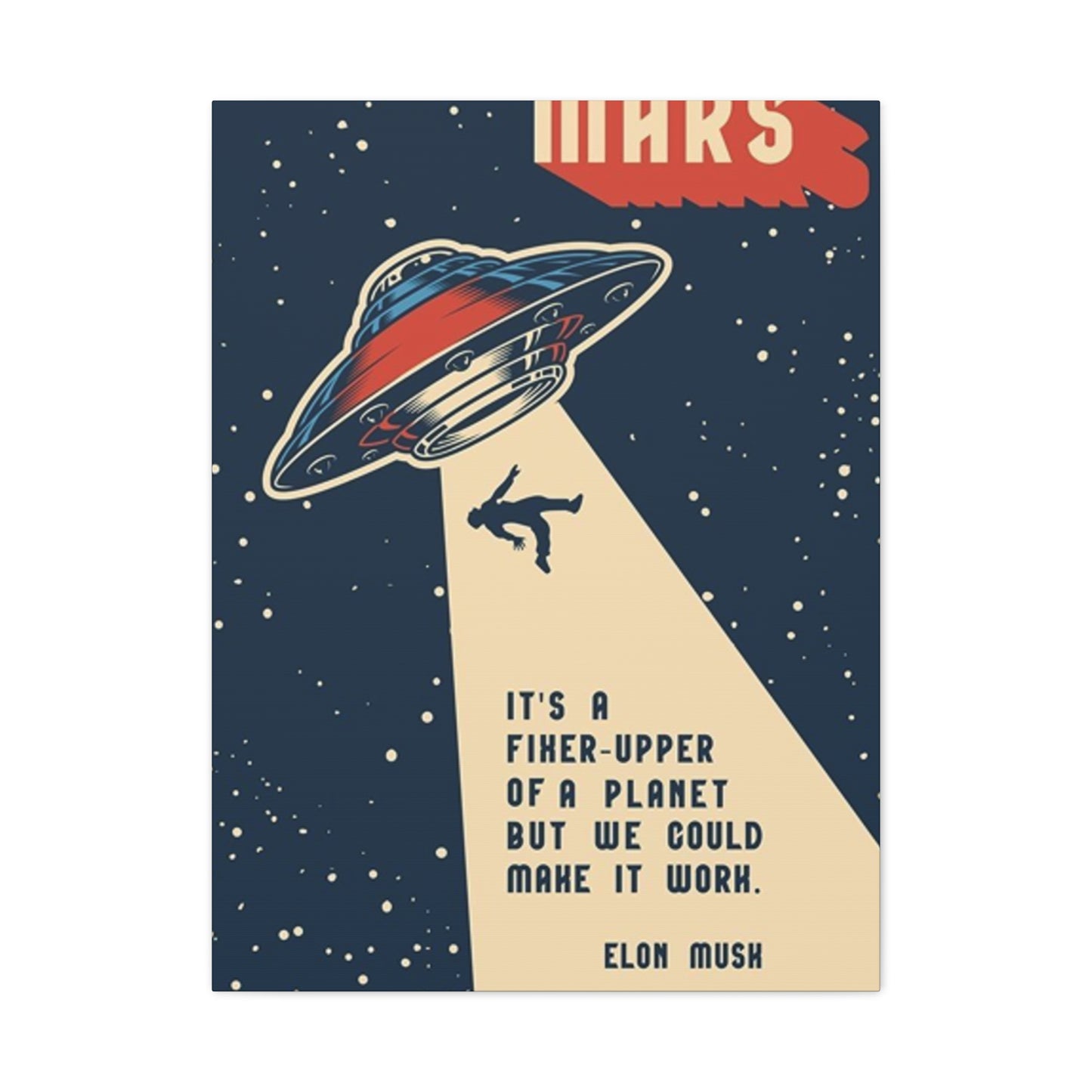 Mars Space Tour Poster Wall Art & Canvas Prints