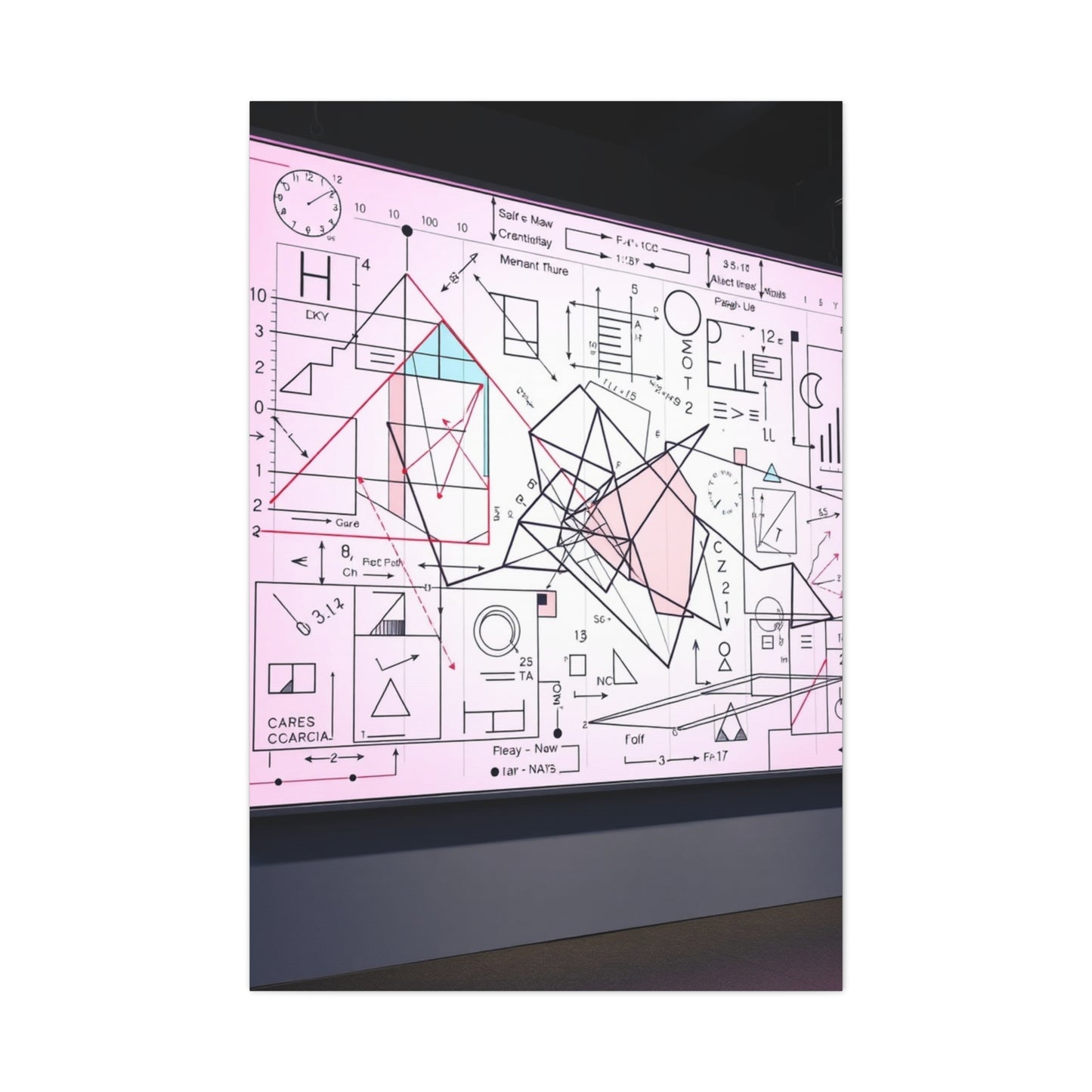 Modern Math Art for Creative Spaces Supreme Canvas Wall Art & Canvas Print