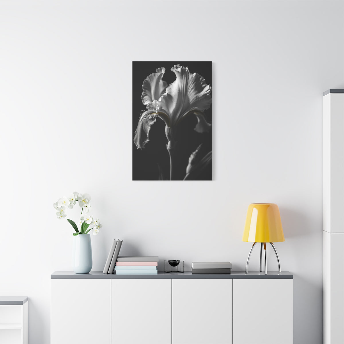 Elegant Iris in Shadowed Light Wall Art & Canvas Prints