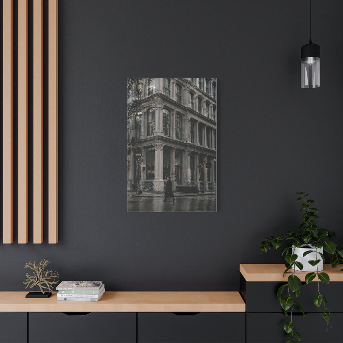 SoHo Cast Iron Corner Study Wall Art & Canvas Print
