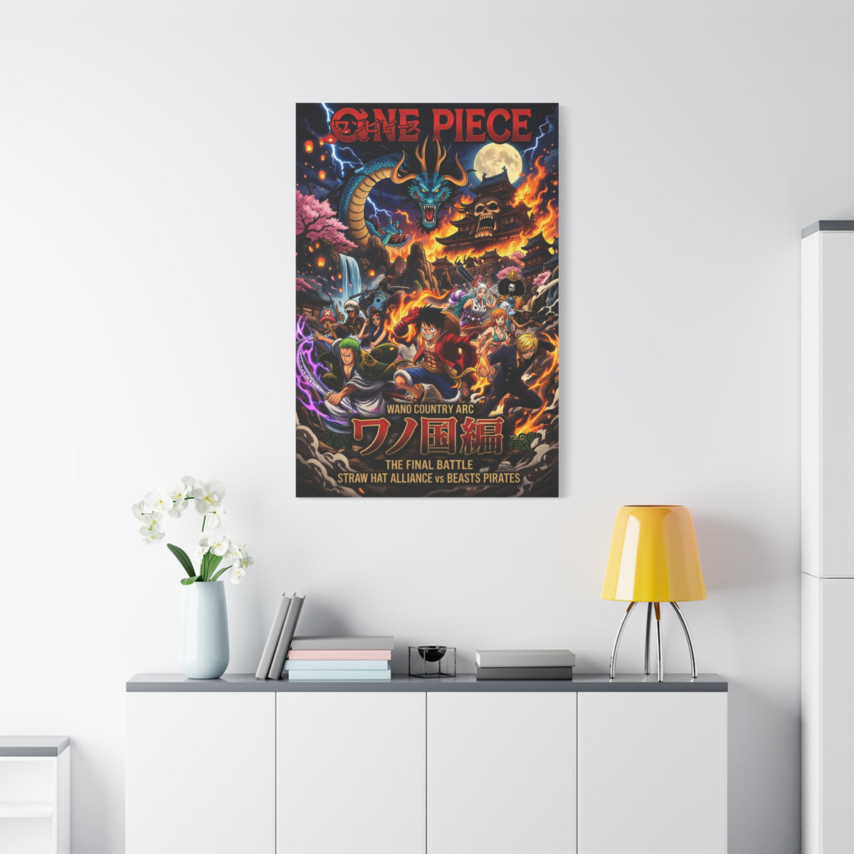 One Piece Wano Country Arc Final Battle Poster Wall Art & Canvas Print