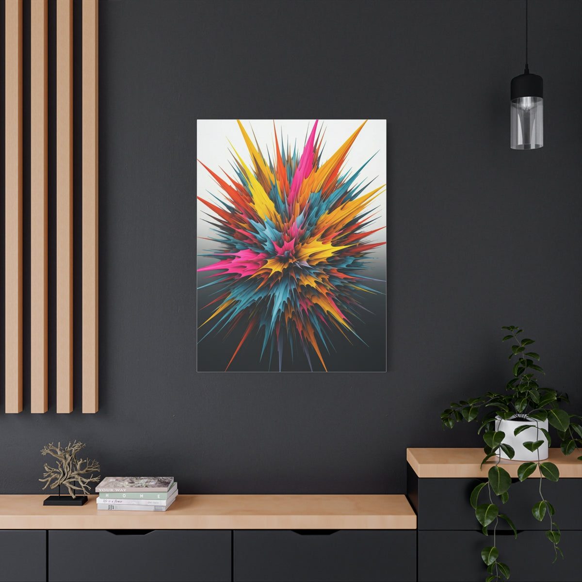 Explosive Color Bloom Abstract Wall Art & Canvas Prints