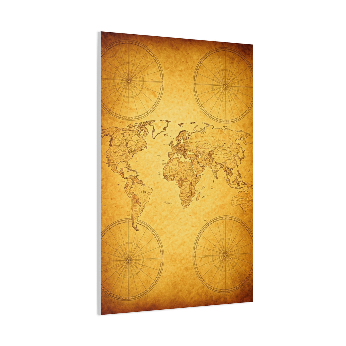 Golden Compass Mandala Art Deco Wall Art & Canvas Prints