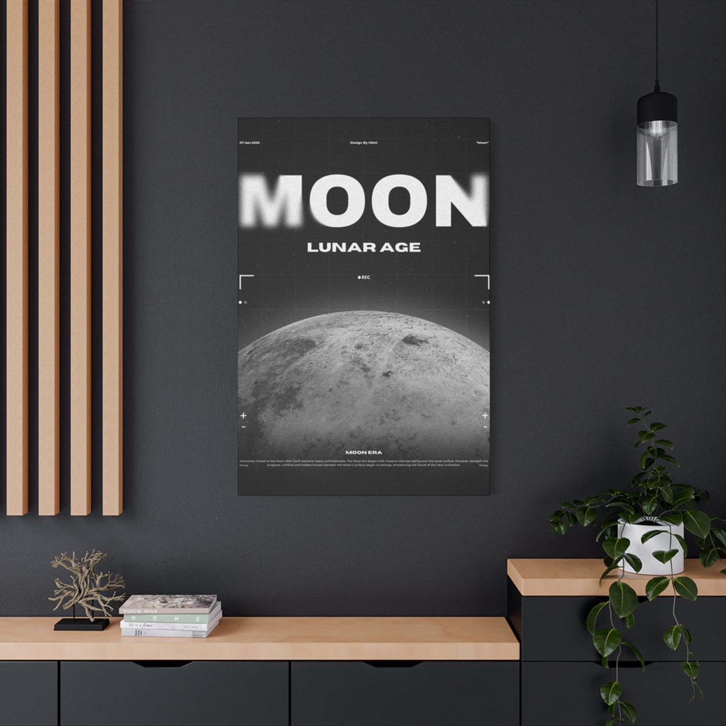Moon Lunar Poster Wall Art & Canvas Prints