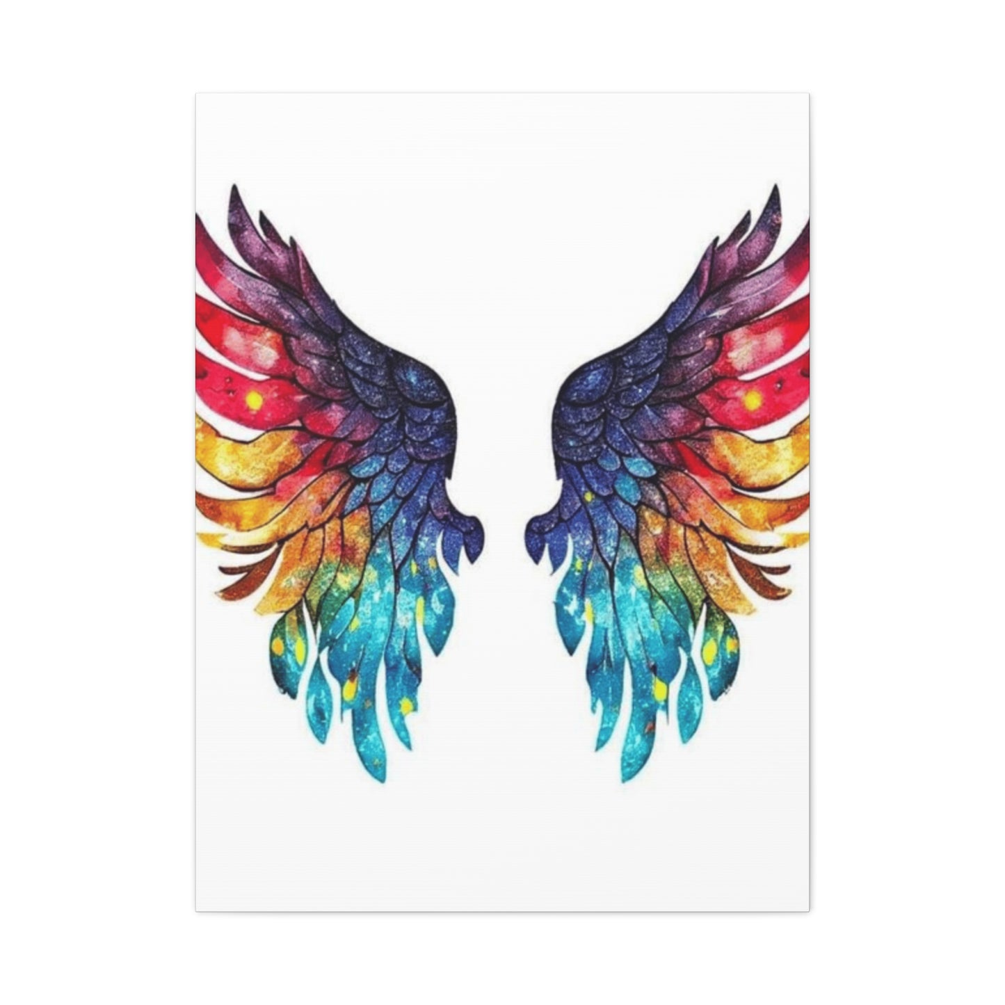 Rainbow Colour Wings Wall Art & Canvas Prints