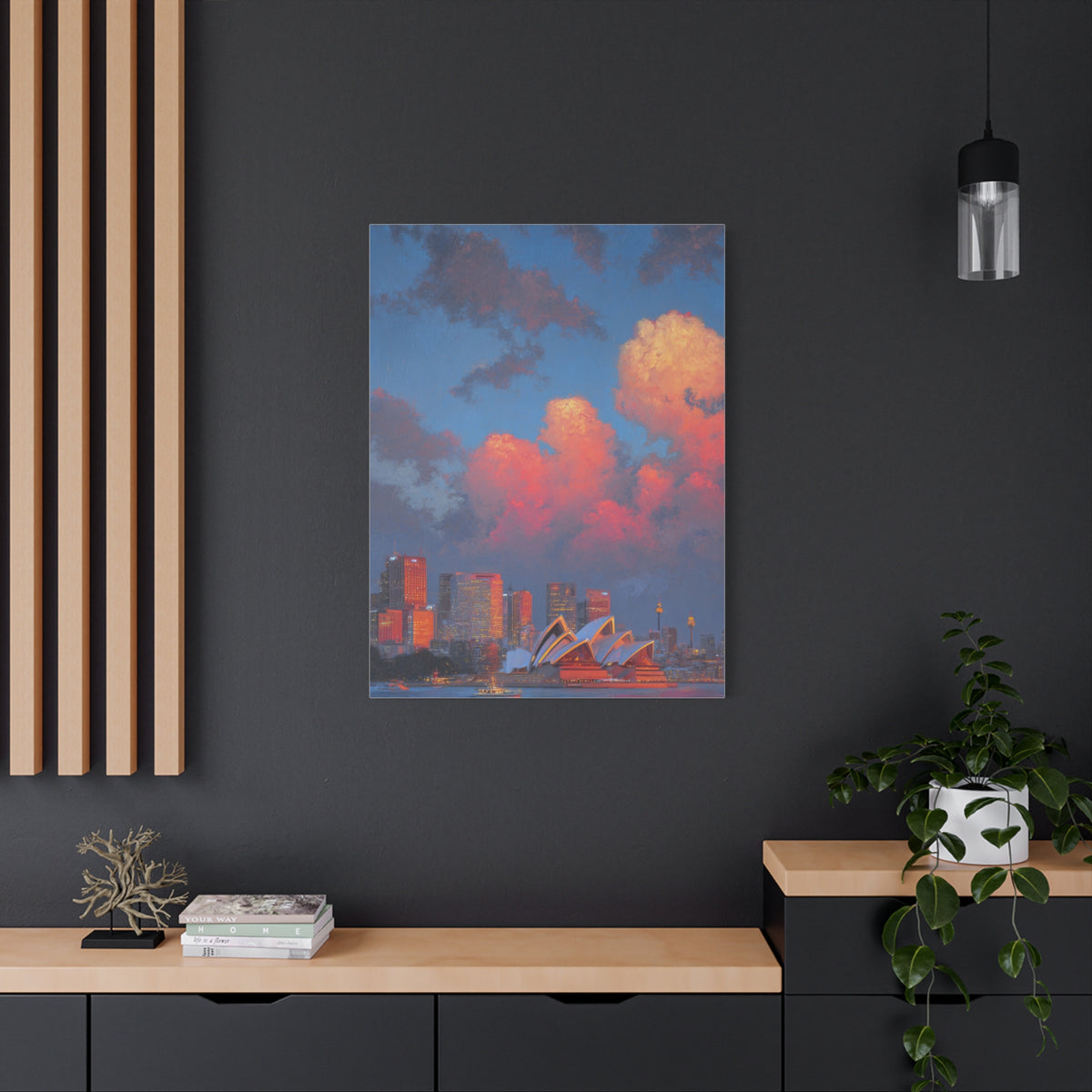 Sydney Opera House Sunset Skyline Wall Art & Canvas Print