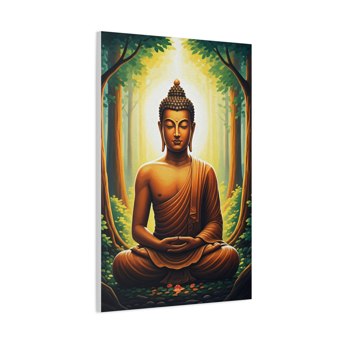 Serene Forest Meditation Buddha Wall Art & Canvas Prints