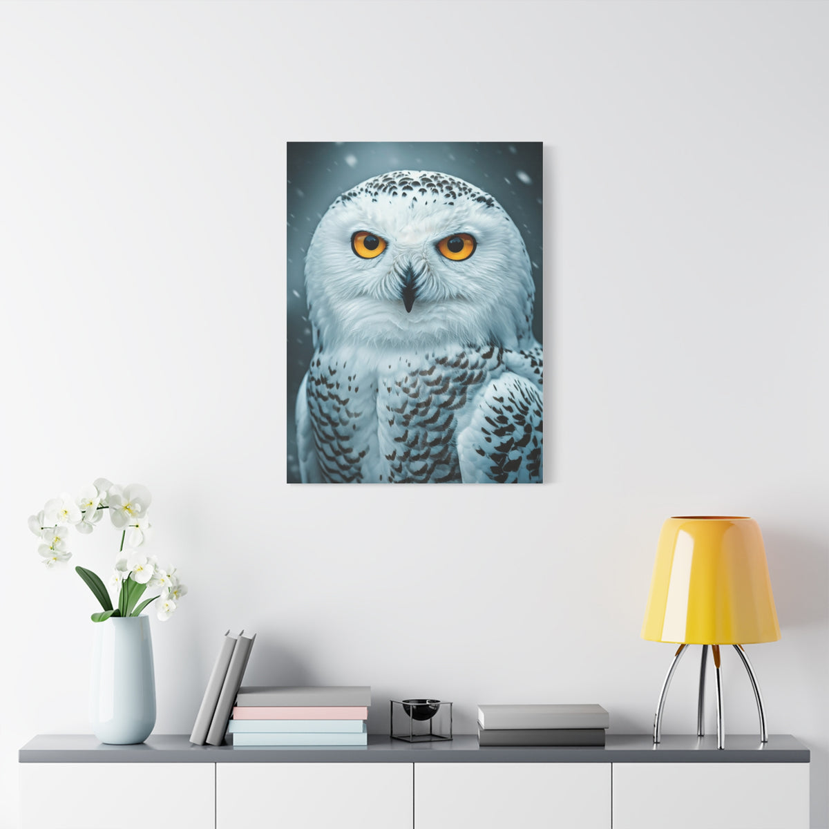 Snowy Owl with Golden Eyes Wall Art & Canvas Prints