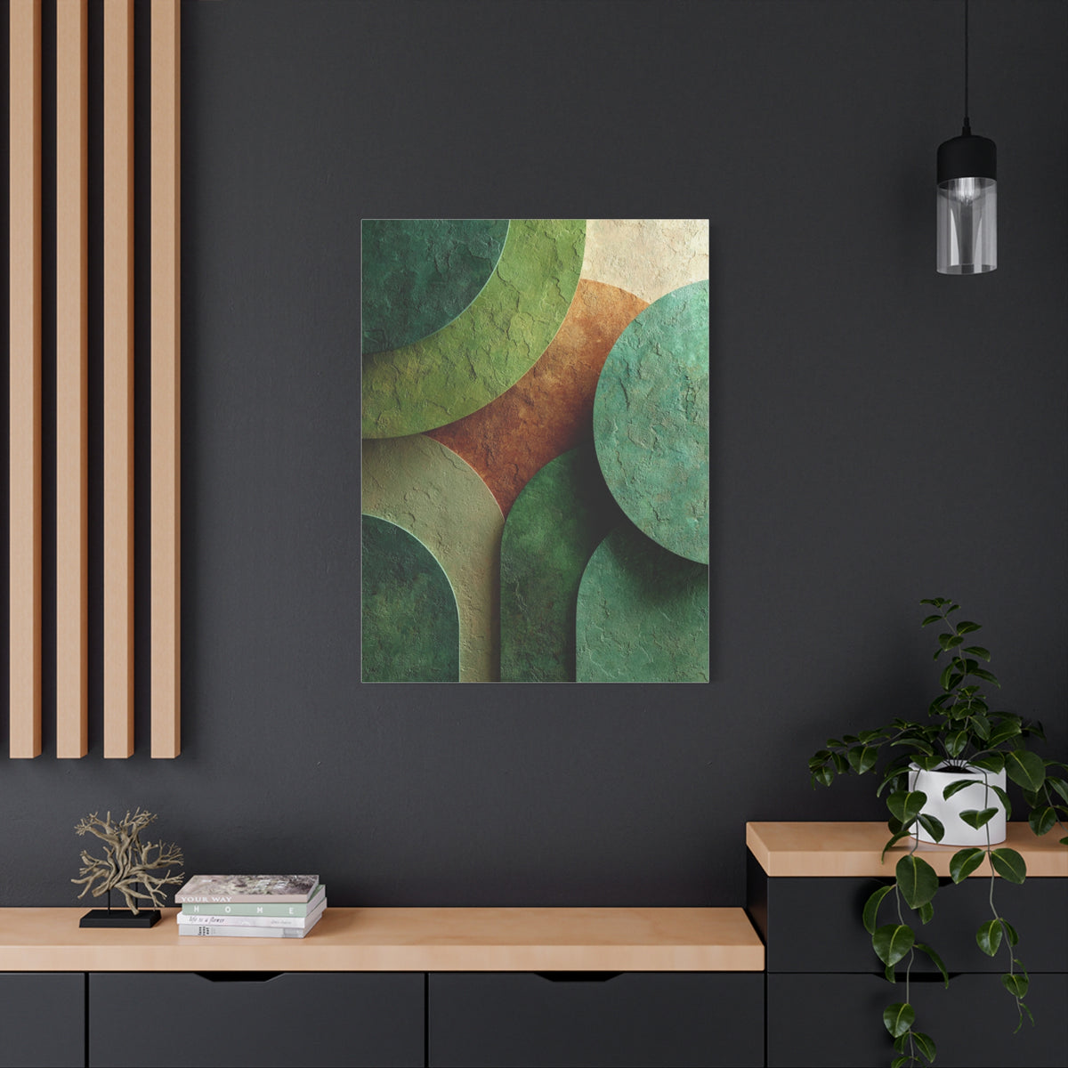 Sage Limewash Organic Green Abstract Wall Art & Canvas Print