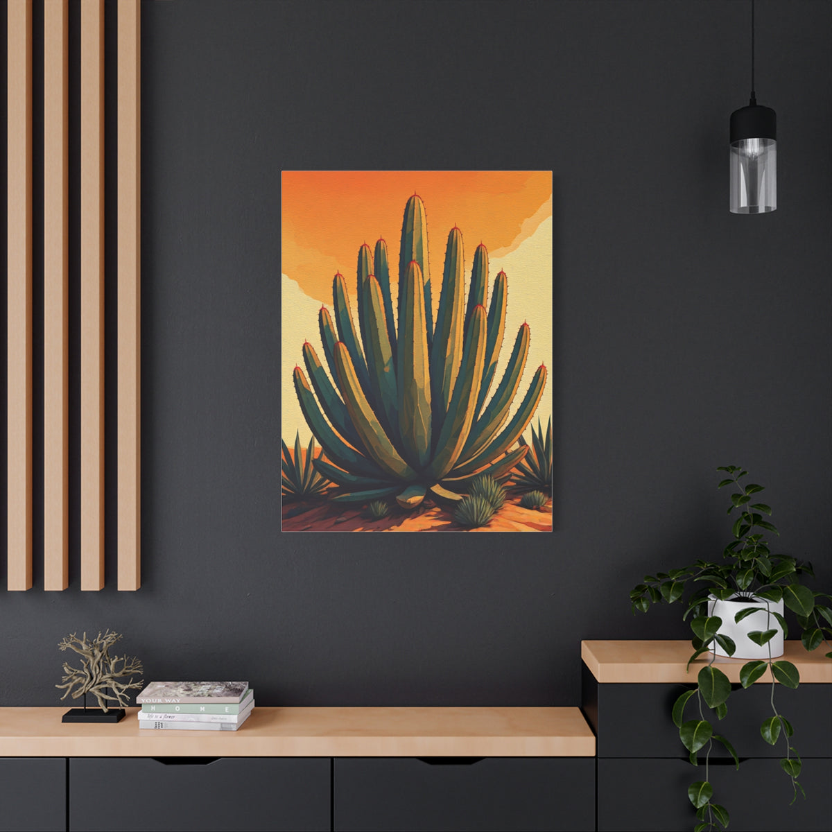 Southwestern Agave Desert Botanical Illustration Wall Art & Canvas Prints