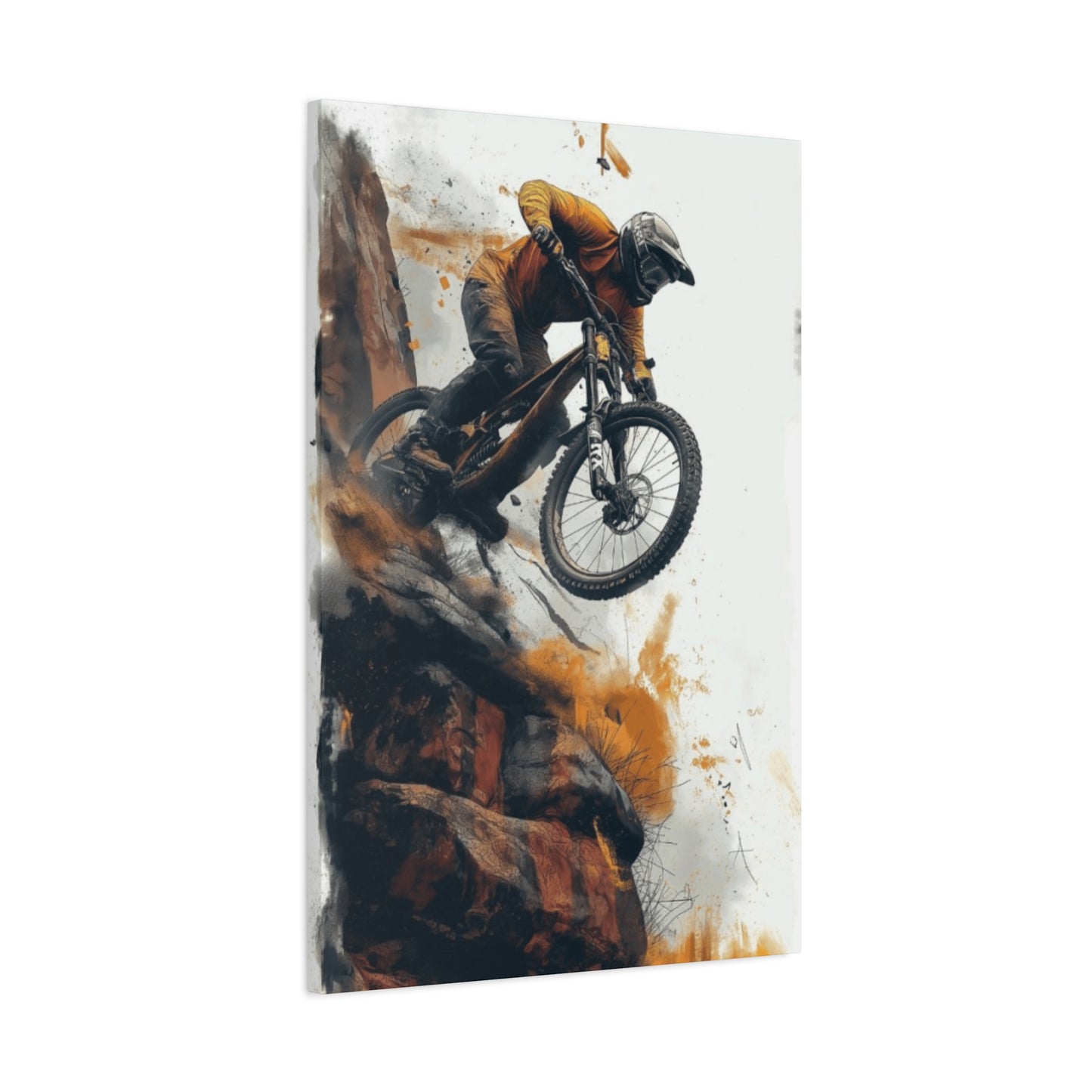 Downhill Mountain Bicycle Ride Wall Art & Canvas Prints