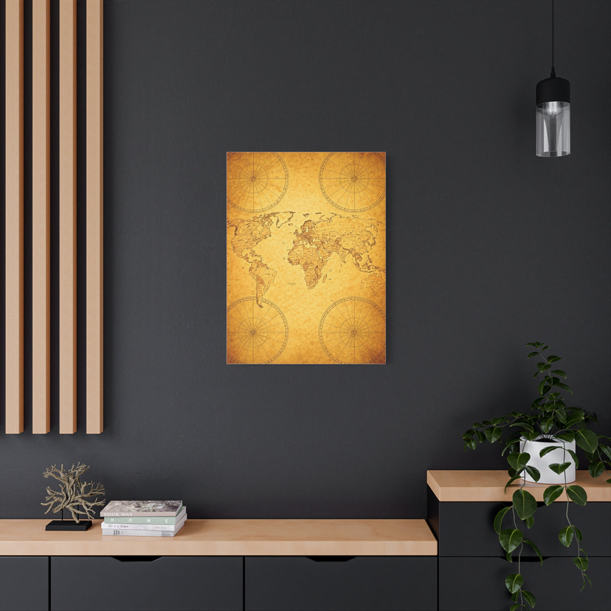Golden Compass Mandala Art Deco Wall Art & Canvas Prints