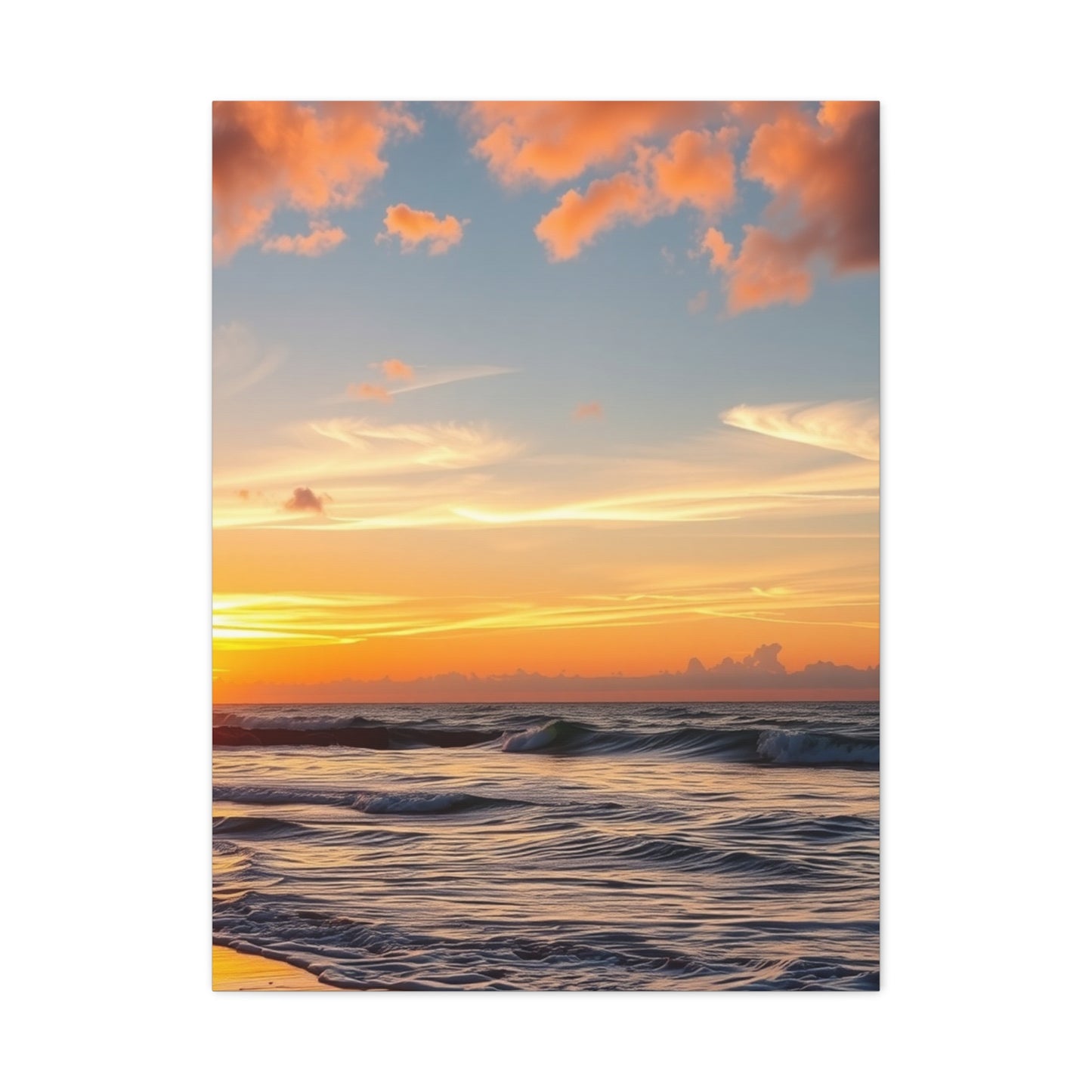 Beach Sunrise and Sunset Art Supreme Gallery Wall Art & Canvas Print