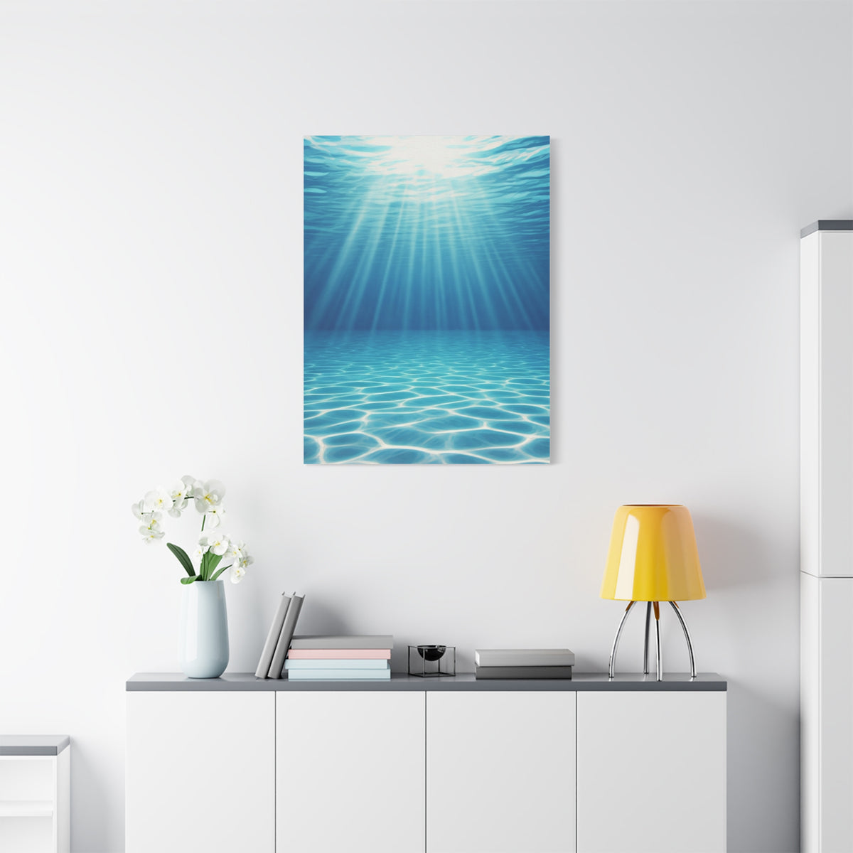 Sunlit Underwater Glow Wall Art & Canvas Prints  Product Description