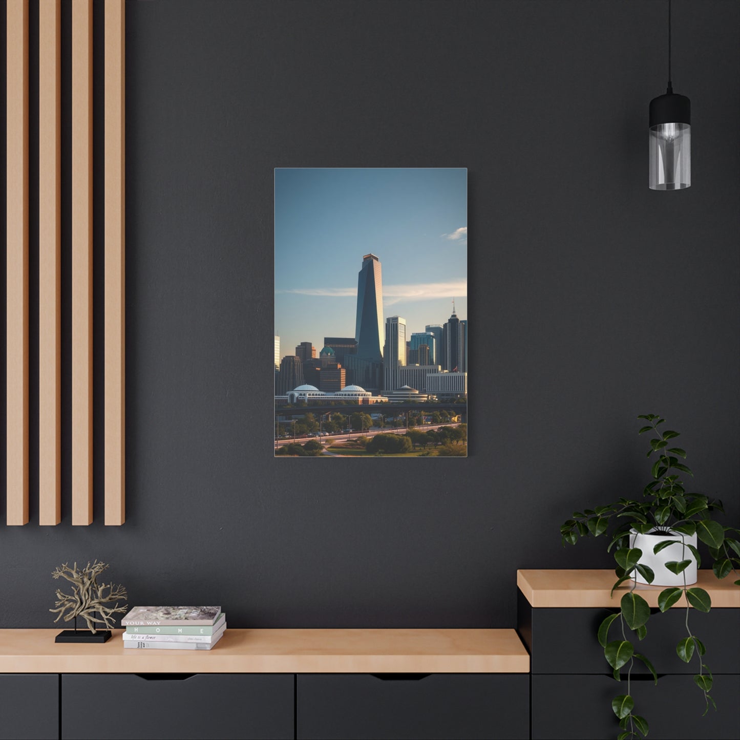 Houston Skylines Art Supreme Canvas Wall Art & Canvas Print