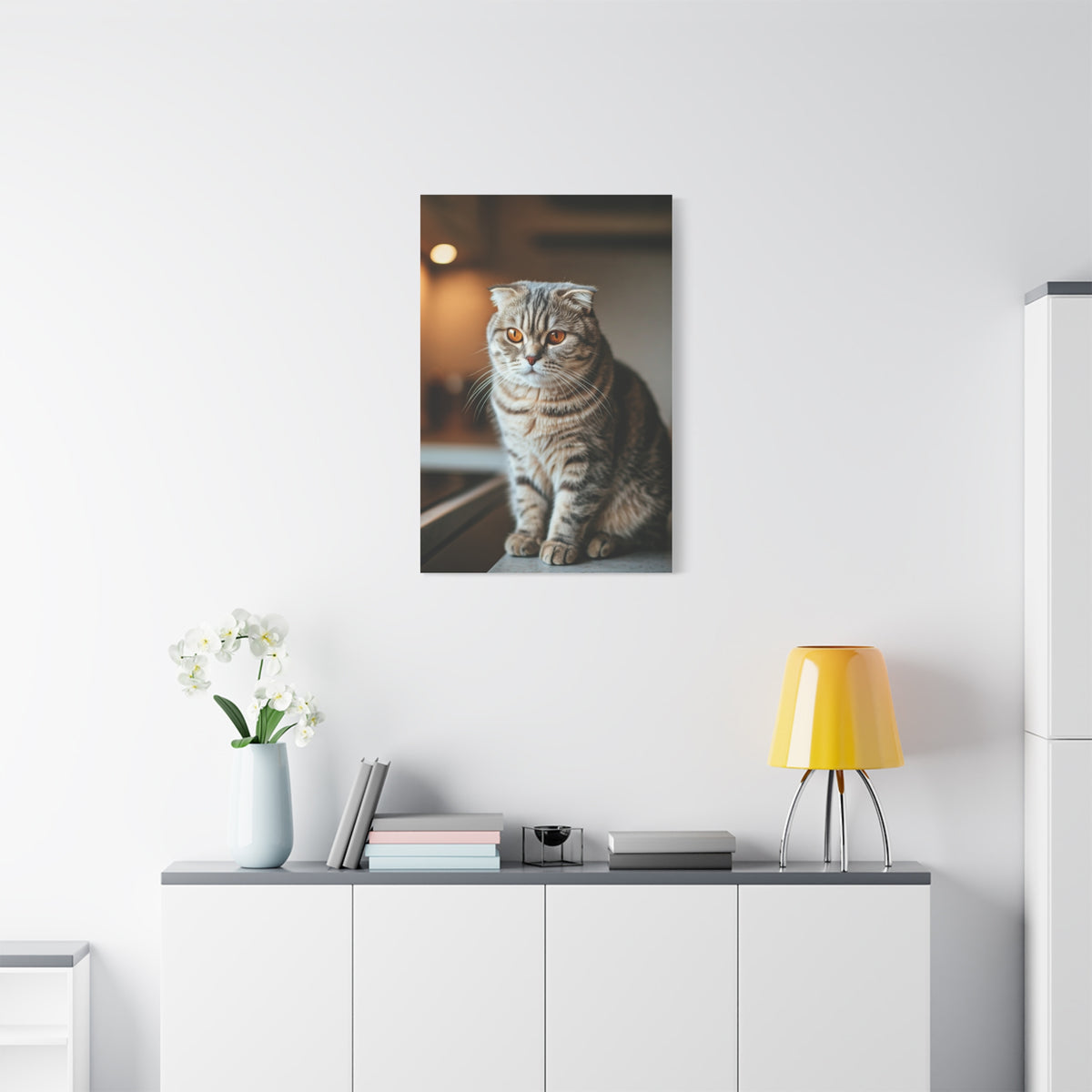 Scottish Fold Tabby Cat Wall Art & Canvas Prints