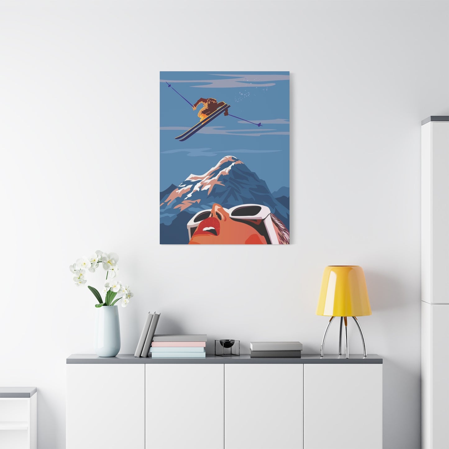 Skiing Poster Wall Art & Canvas Prints