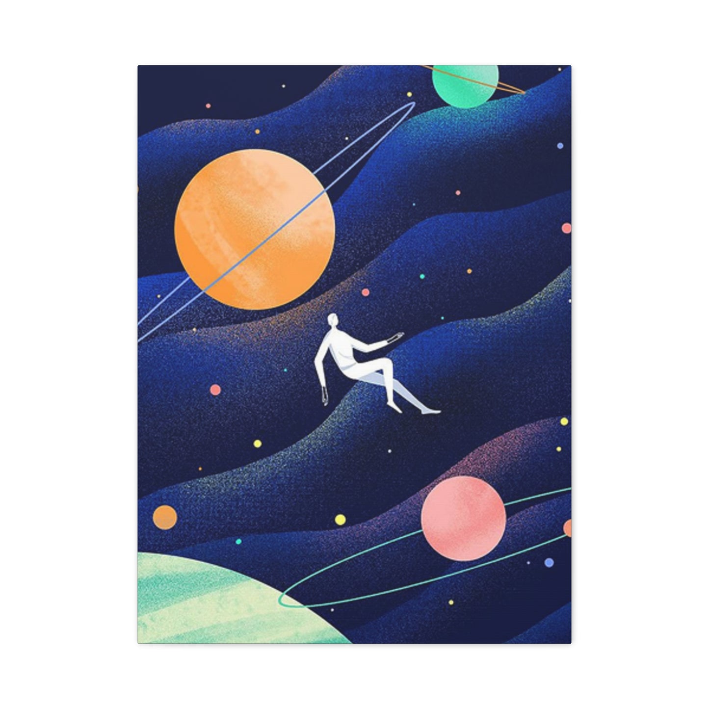 Human Floating In Space Poster Wall Art & Canvas Prints