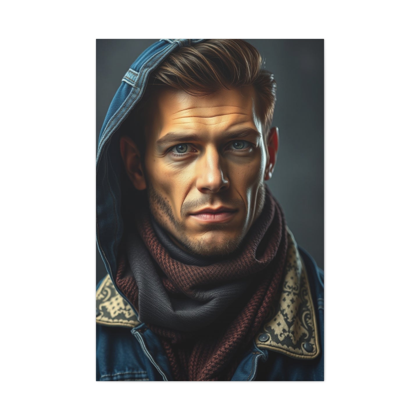 Denim and Leather Art Refined Canvas Wall Art & Canvas Print