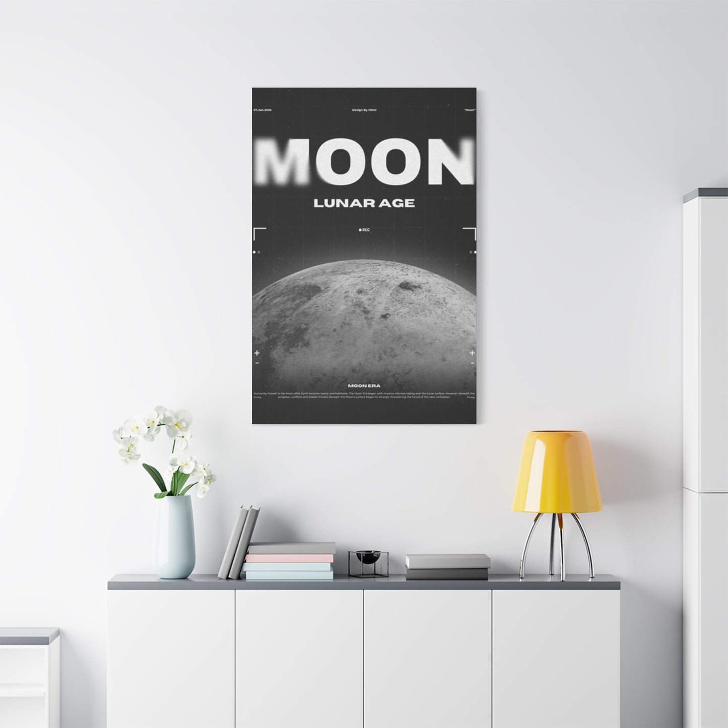 Moon Lunar Poster Wall Art & Canvas Prints