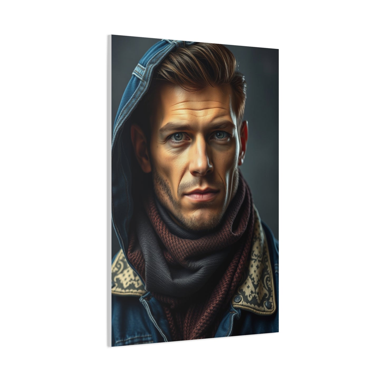 Denim and Leather Art Refined Canvas Wall Art & Canvas Print