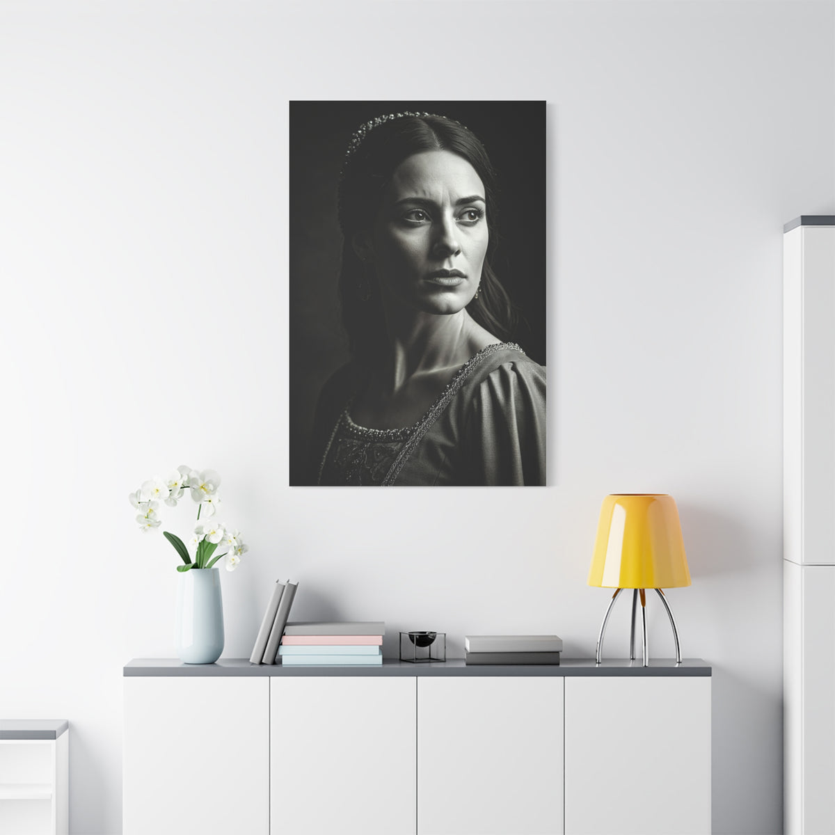 Quiet Grace Black & White Portrait Wall Art & Canvas Prints