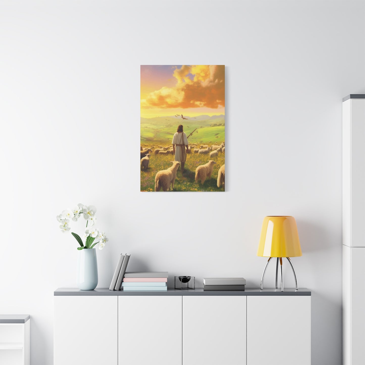 Jesus In Field Wall Art & Canvas Prints