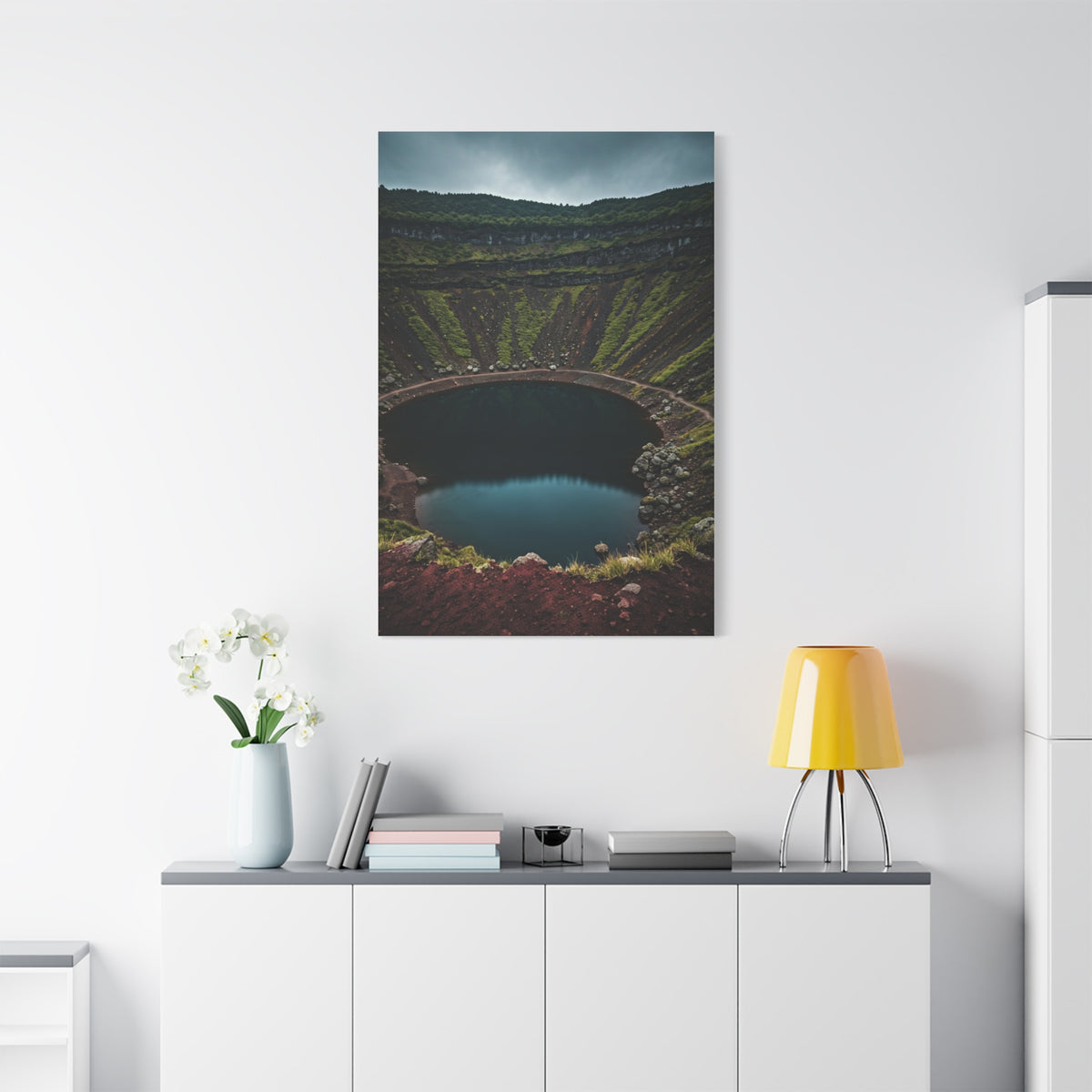 Volcanic Crater Lake Wall Art & Canvas Prints