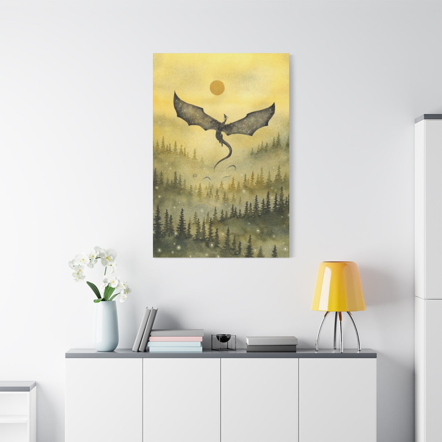 Dragon in Forest Wall Art & Canvas Prints