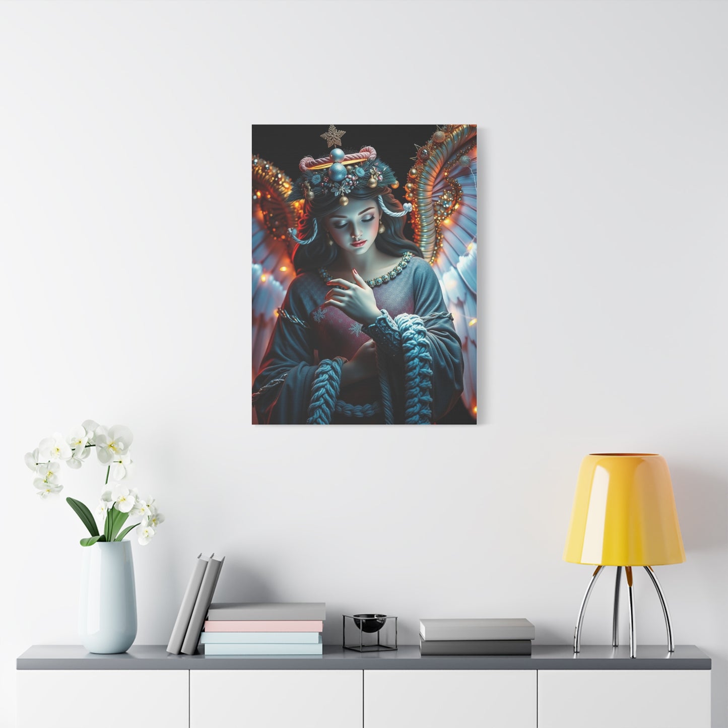 Christmas Angel Art Supreme Canvas Wall Art & Canvas Print